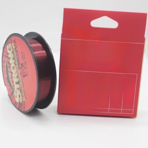 เชือกตกปลาไนลอนใส 100 เมตร สีแดง สายหลักและสายลูก สายตกปลาสำหรับการเดินทางทั่วโลก