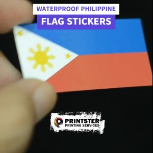 4 Pieces Glossy Waterproof Philippine Flag Sticker Borderless Flag