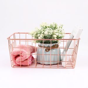 ตะกร้ามินิมอล แต่งบ้านสไตล์ ตะกร้าแต่งร้านกาแฟ ตะกร้าใส่ของ ตะกร้าเหล็ก บริการสามารถเสริมพิเศษของตะกร้ามินิมอล