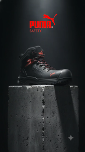 PUMA Safety Shoes 63.274.0 Iron Black Heavy Duty sole Mid Cut