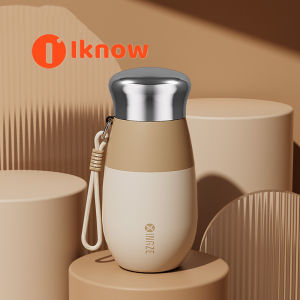 I know 316 stainless steel insulated cup high aesthetic value for girls 2024 new student portable tea making water cup