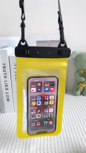 IPX8 Waterproof Mobile Phone Pouch PVC Transparent Swimming Diving With 9 Brilliant Colors