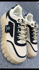 DILOOK C031 Sepatu Sneakers Keren Kekinian Wanita Sepatu Casual Cewek Trendy Sol Tebal