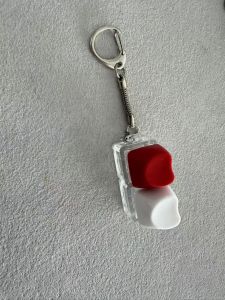 Pastel Keyboard Clicker Keychain Fidget Toy Stress Relief Anxiety Distraction With & Without Lights
