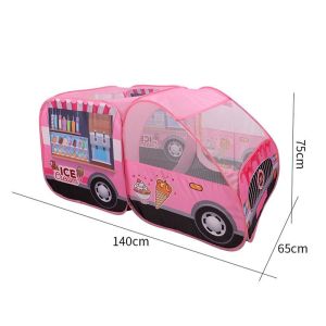 Foldable Car Tent Indoor Childrens Game House Small House Toy House Police Car Boys Girls Ocean Ball Toy Tent Playhouse