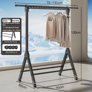 YIXUAN | Folding Indoor & Outdoor Clothes Drying Rack