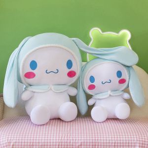 Genuine Sanrio Cartoon Kawaii Cinnamoroll Dog Plush Toys Soft Stuffed Plushie Dolls Home Decoration for Kids Birthday Gifts