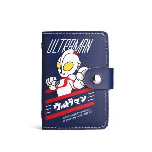 New Ultra-Thin Ultraman Card Holder Multi-Slot Slim Compact Mens And Womens Wallet Smoker Card Holder Fashionable Cartoon Design