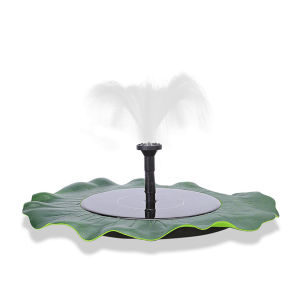 Lotus Leaf Shaped Solar Water Fountain Pump for Outdoor Fishpond Pool Decoration Solar Panel Powered Fountain Water Pump For Aquarium Fishpool Landscape Floating Decoration Solar Fountain Birdbath Patio Garden Park Pond Decoration