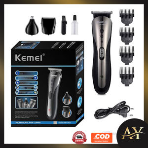 Mesin Cukur Kemei KM-1407 Clipper 3 in1 Alat cukur rambut charge