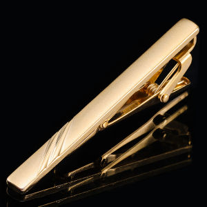 Business Formal Mens Tie Clip Simple Gold Silver Color Wing Feathers Design Pin Buckle Fashion Accessory by Hunt Fashion
