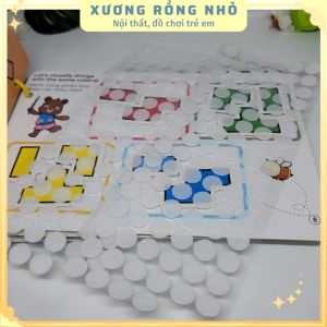 200 miếng Verclo bổ sung học liệu bóc dán size 15cm