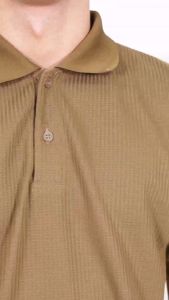 Kaos Polo Shirt Pria Motif Wafer & Lengan Pendek