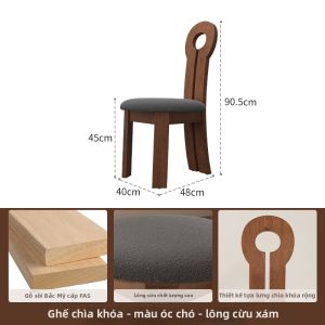 DONGMU | Ghế Ăn Bữa Có Đệm Lưng Mềm Đa Năng
