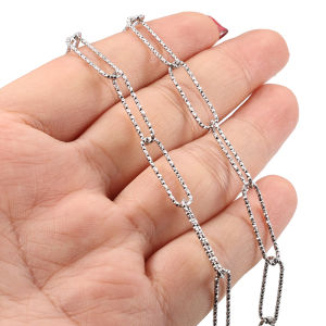 สร้อยไม้กางเขนรูปไข่ทำจากเหล็กไทเทเนียมแบบทำมือเครื่องประดับสร้อยคอสร้อยข้อมือ