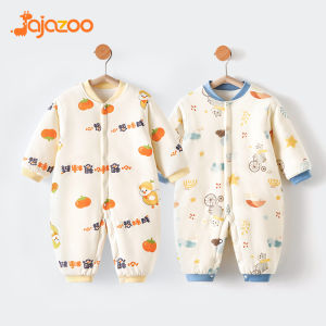 Thickened Pure Cotton Baby Romper Suit for Autumn And Winter Outdoor Use with Cotton Sandwich Design Baby Crawling Suit