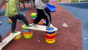 Balance Ball Stepping Stone River Crossing Stacking Stone Sensory Toy Autism ADHD Children Sport