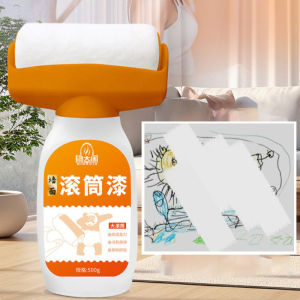 สีทาผนังบ้านสีขาว สีทาผนังสูตรน้ำ สีลาเท็กซ์ สีซ่อมแซม ไร้กลิ่น สีทาผนังแบบลูกกลิ้ง