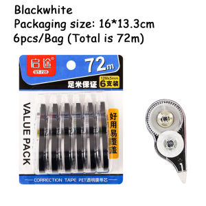 Protree 6 In 1 Correction Tape 72M Correction Set School Supplies Office Supplies