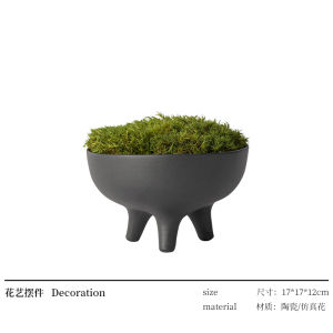 New Chinese Style Miniature Landscape Eternal Moss Artificial Plant Bionic Fern Indoor Scenery Tea Table Front Desk Decoration