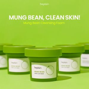 [beplain Official] 🇸🇬 Mung Bean Pore Mask 120ml - Exfoliate Purify Deep Cleanse Remove Blackheads Tighten Pore