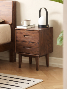 YUANSHI YUANSU | Nordic Style Solid Oak Nightstand