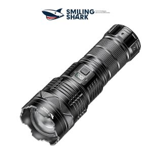 Đèn Pin Sạc SMILINGSHARK SD5990 Đèn Pin Cầm Tay Có Thể Phóng To Mạnh Mẽ Để Đi Bộ Cắm Trại Ngoài Trời Với Chức Năng Tự Vệ