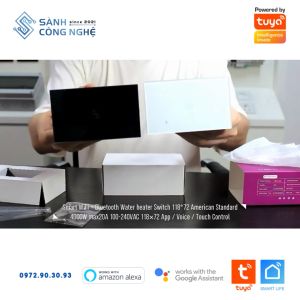 Công Tắc Bình Nóng Lạnh Thông Minh TUYA Công Suất Cao 4000W Kết Nối Wifi Điều Khiển Qua APP Hẹn Giờ Bật Tắt