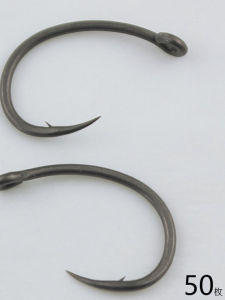 Anti Bottom Hook Humpback Fishing Hook Teflon Coated Circle Fish Hook