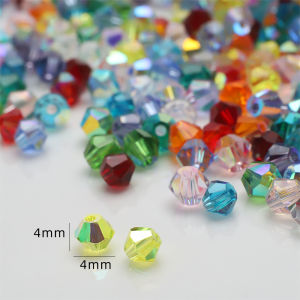 720Pcs 4mm AAA Austrian Bicone Crystal Loose Beads Multicolor Faceted Glass Spacer Beads for DIY Jewelry Making Accessories