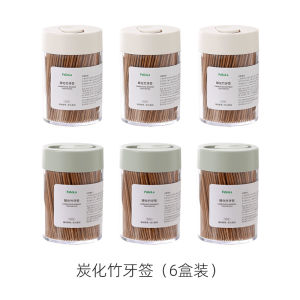 Kẹp Răng Hai Đầu Dùng Một Lần Cấp Thực Phẩm Bằng Bambu Cao Cấp Đựng Trong Hộp Chai Đựng Trái Cây 1000 Chiếc Kẹp Răng Dùng Một Lần Cho Gia Đình