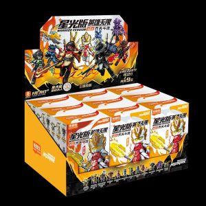 Hero Unlimited Starlight Edition Building Blocks Figure 3rd Batch Assembly Toy Blind Box Collectible Puzzles Educational Playsets