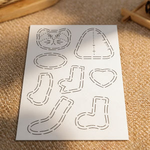 YOMDID 1pc Standing Cat Quilting Template Cat-Shaped Sewing Template Durable Quilting Tool PET Material Precision Cutting Tool