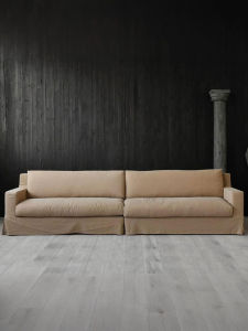 Japanese Wabi-Sabi Style Detachable Cotton Linen Fabric Sofa Nordic Simple Retro Small Apartment Designer Homestay Living Room