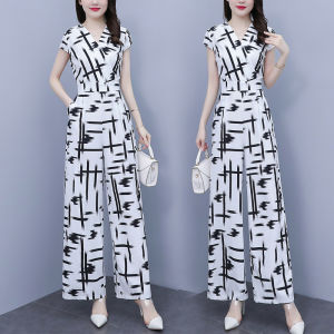Elegant Lady Style Striped Wide Leg Jumpsuit Summer Outfit