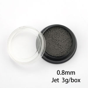 Mini Small Stainless Steel Caviar Beads Nail Art Decorations Silver Rose Gold Micro Ball Charm Gel Polish Tips Manicure Supplies