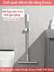 Cây lau kính ECOCO silicon thế hệ mới Chổi gạt sàn gạt nước xoay 180 độ cán dài đa năng 23139