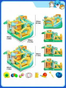 Doctor Dolphin | Indoor and Outdoor Inflatable Playground with Slide Bouncing Function