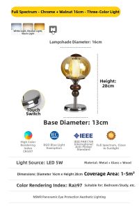 NSWR | Charging Touch Switch Desk Lamp for Study Bedroom Night Light