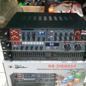 POWER AMPLIFIER BLACK SPIDER KA 3150 DSP AMPLI BLACKSPIDER KA 3150DSP KA3155DSP ORIGINAL