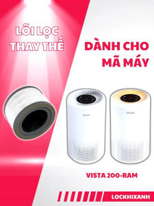 🔥Original and Authentic🔥Replacement Compatible with Levoit vista 200 Filter Air Purifier Accessories True Original HEPA&Active Carbon High-Efficiency H13 Antibacteria Virus and Smoke Moisture and Odor Eliminator