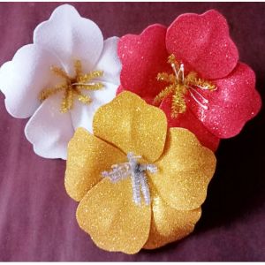 Bunga Raya merdeka/kebangsaan 1set(3colours) size 4.5inchi