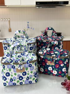 New Portable Large Capacity Thermal Bag High Aesthetic Value Bento Bag Ice Pack Handbag Waterproof Outdoor Picnic Bag