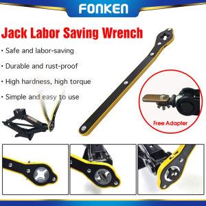 FONKEN เครื่องมือเปลี่ยนยางพร้อมมือจับปรับได้สำหรับซ่อมโรงรถกลศาสตร์แจ็ครถประหยัดแรงเฟืองล้อประแจ