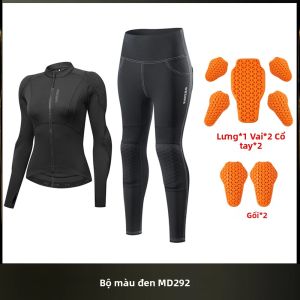 Bộ Quần Áo Bảo Hộ Đi Xe Máy Dành Cho Nữ WOSAWE Bộ Quần Áo Bảo Vệ Toàn Thân Cho Xe Máy Xuống Dốc Bảo Vệ Xe Máy Đạt Tiêu Chuẩn CE Bộ Quần Áo Đua Xe Mô Tô Phản Quang Thoáng Khí