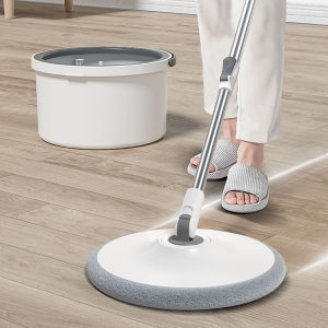 Clean dirt separation mop 360° free rotation cleaning sewage separation hand self-washing floor rotating mop 2-in-1 squeeze dry flat mop with bucket full set of ultra-fine fiber mop
