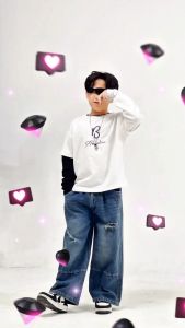 Bộ Dài Tay Bé Trai 2-9 Tuổi (8-38Kg) BL HALO Bộ Thu Đông Bé Trai Áo Thun Dài Tay Quần Jean Phong Cách Cá Tính QJB11APD12