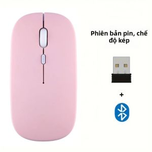 Chuột Không Dây Tiện Dụng Bluetooth 2.4G Chế Độ Kép Di Động Dành Cho Máy Tính Xách Tay Máy Tính Văn Phòng Và Chơi Game - Nhấp Chuột Êm Ái 1600 Dpi