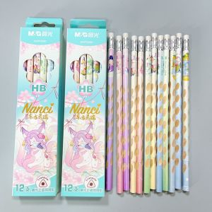 Bút Chì HB/2B Hình Tam Giác Cho Học Sinh Tiểu Học Bút Chì Lỗ Đẹp Mắt Dành Cho Nữ Bút Chì Tròn 309B1 Của Oriental Lingui