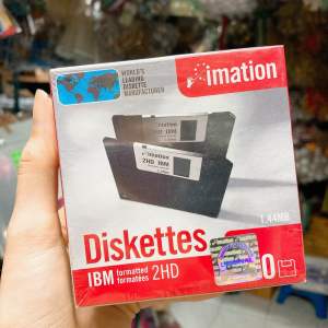 กล่องสุดท้าย💾แผ่นFloppy disk 3.5" 1.44MB imation ของใหม่ในซีล